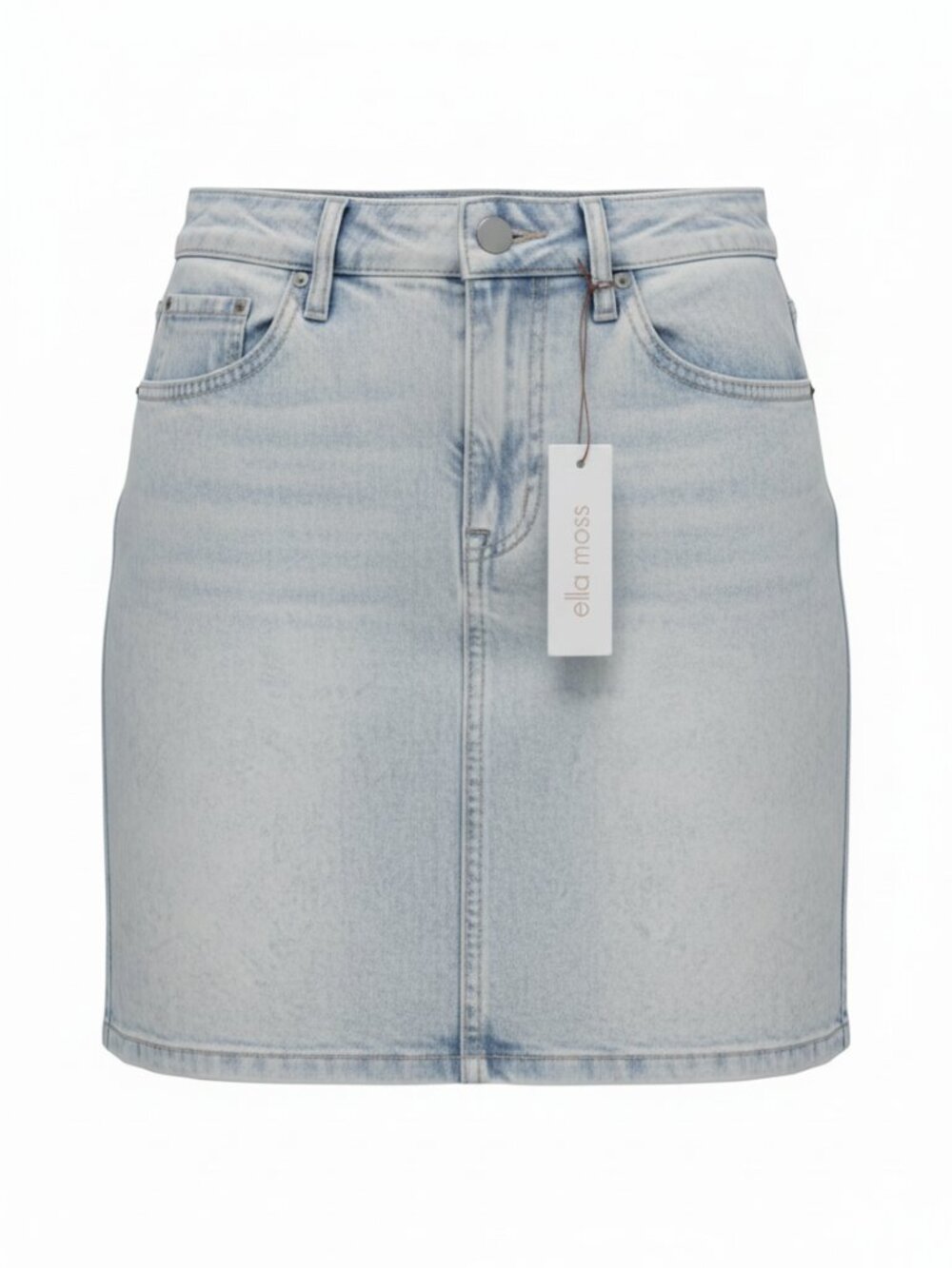 Ella Moss Light Wash Denim Mini Skirt Size 25 Blue NWT